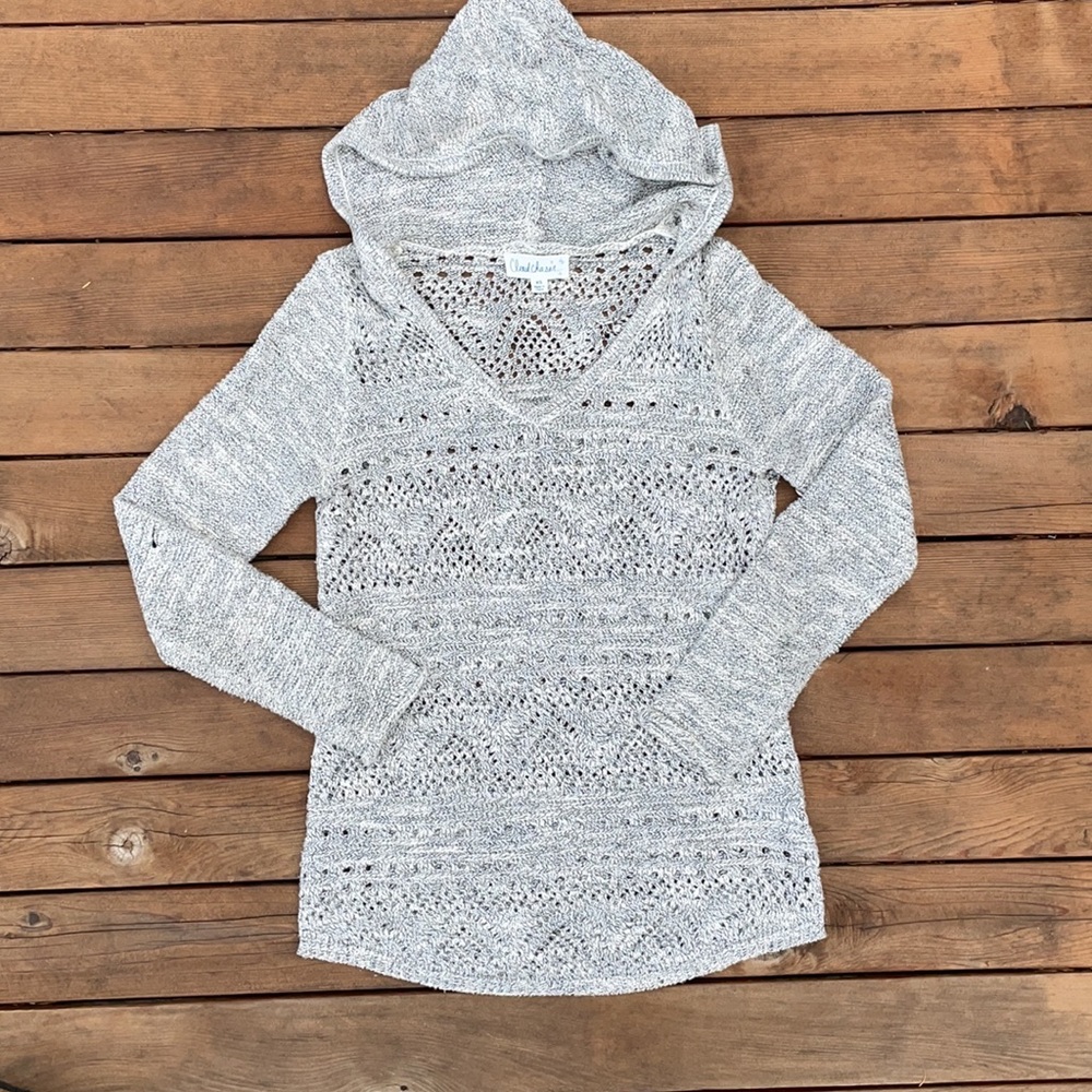 Cloud Chaser Open-Weave Sweater - EUC